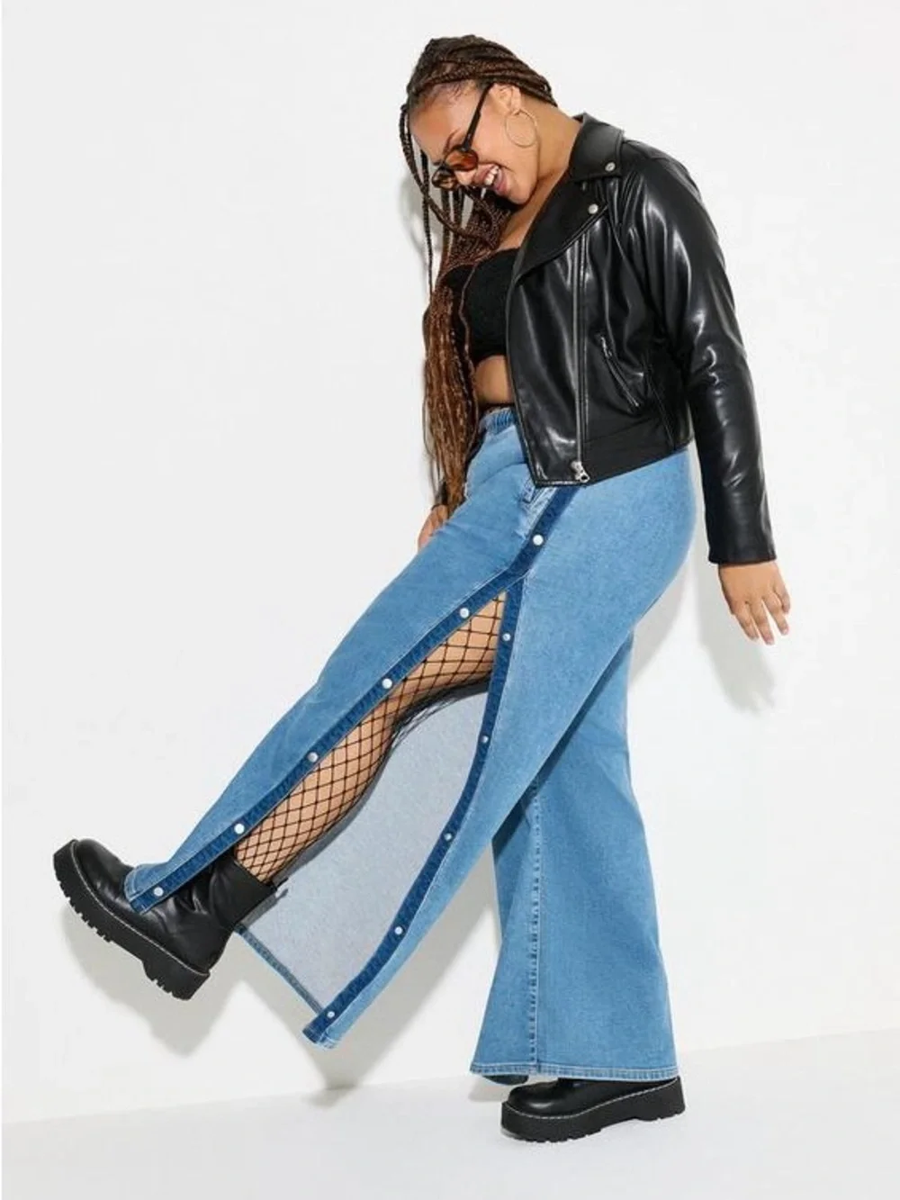 Torrid • NWT $90 LoveSick Pull-On Snap-Sides Jean W27”-32” R17” I30” - Picture 2 of 4